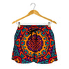 Bohemian Native Mandala Pattern Print Women's Shorts