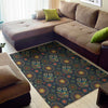 Bohemian Owl Pattern Print Area Rug