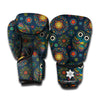 Bohemian Owl Pattern Print Boxing Gloves