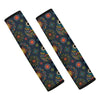 Bohemian Owl Pattern Print Car Seat Belt Covers