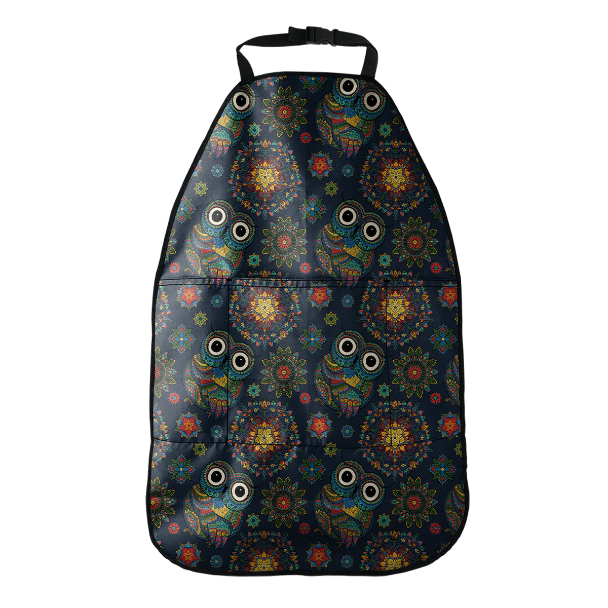 Bohemian Owl Pattern Print Car Seat Organizers