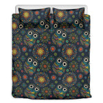 Bohemian Owl Pattern Print Duvet Cover Bedding Set