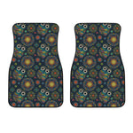 Bohemian Owl Pattern Print Front Car Floor Mats