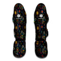 Bohemian Owl Pattern Print Muay Thai Shin Guards