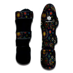 Bohemian Owl Pattern Print Muay Thai Shin Guard