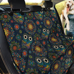 Bohemian Owl Pattern Print Pet Car Back Seat Cover