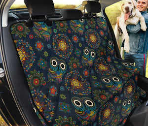 Bohemian Owl Pattern Print Pet Car Back Seat Cover