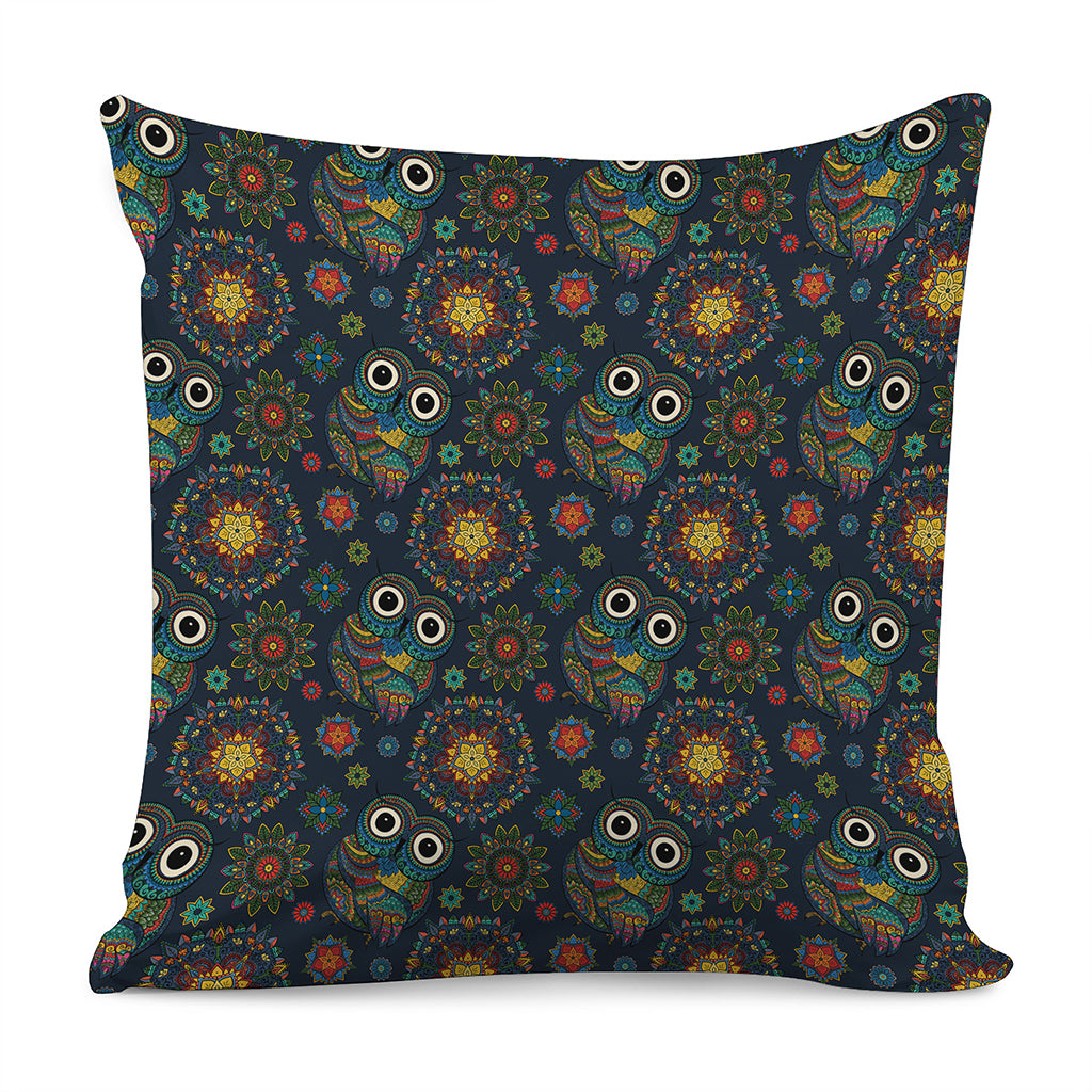 Bohemian Owl Pattern Print Pillow Cover