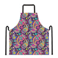 Bohemian Paisley Pattern Print Apron