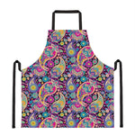 Bohemian Paisley Pattern Print Apron