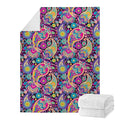 Bohemian Paisley Pattern Print Blanket