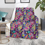 Bohemian Paisley Pattern Print Blanket