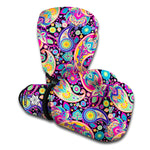 Bohemian Paisley Pattern Print Boxing Gloves