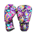 Bohemian Paisley Pattern Print Boxing Gloves