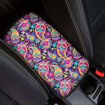 Bohemian Paisley Pattern Print Car Center Console Cover