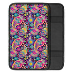 Bohemian Paisley Pattern Print Car Center Console Cover