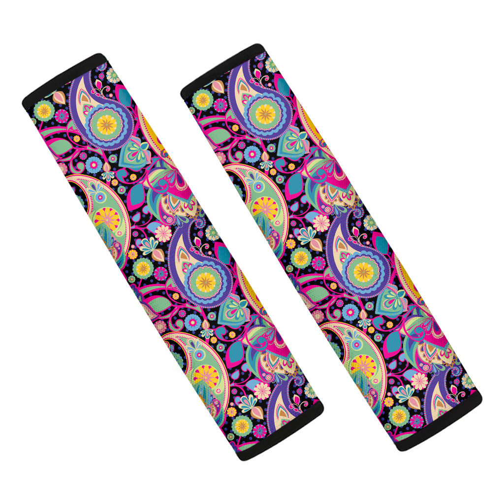 Bohemian Paisley Pattern Print Car Seat Belt Covers