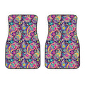 Bohemian Paisley Pattern Print Front Car Floor Mats
