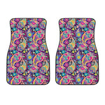 Bohemian Paisley Pattern Print Front Car Floor Mats