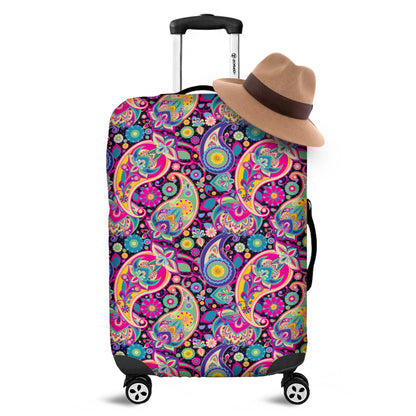 Bohemian Paisley Pattern Print Luggage Cover