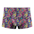 Bohemian Paisley Pattern Print Men's Boxer Briefs