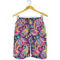 Bohemian Paisley Pattern Print Men's Shorts