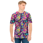 Bohemian Paisley Pattern Print Men's T-Shirt