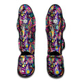 Bohemian Paisley Pattern Print Muay Thai Shin Guards
