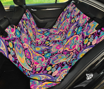 Bohemian Paisley Pattern Print Pet Car Back Seat Cover