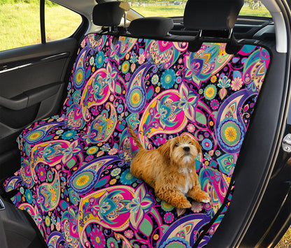 Bohemian Paisley Pattern Print Pet Car Back Seat Cover