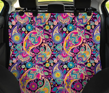 Bohemian Paisley Pattern Print Pet Car Back Seat Cover
