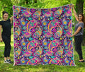 Bohemian Paisley Pattern Print Quilt