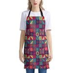 Bohemian Patchwork Pattern Print Apron