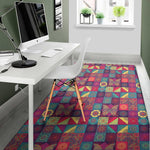 Bohemian Patchwork Pattern Print Area Rug