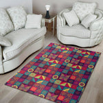 Bohemian Patchwork Pattern Print Area Rug