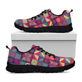 Bohemian Patchwork Pattern Print Black Running Shoes