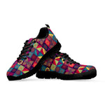 Bohemian Patchwork Pattern Print Black Sneakers
