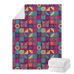 Bohemian Patchwork Pattern Print Blanket
