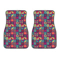 Bohemian Patchwork Pattern Print Front Car Floor Mats