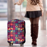 Bohemian Patchwork Pattern Print Luggage Cover