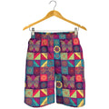 Bohemian Patchwork Pattern Print Men's Shorts