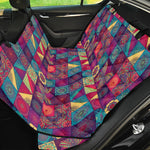 Bohemian Patchwork Pattern Print Pet Car Back Seat Cover