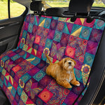 Bohemian Patchwork Pattern Print Pet Car Back Seat Cover