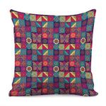 Bohemian Patchwork Pattern Print Pillow Cover