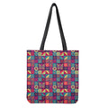 Bohemian Patchwork Pattern Print Tote Bag