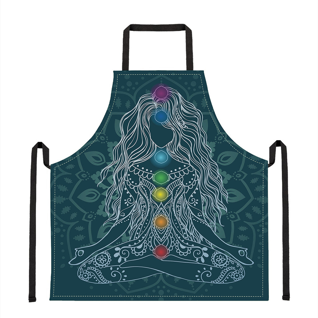 Bohemian Seven Chakras Print Apron