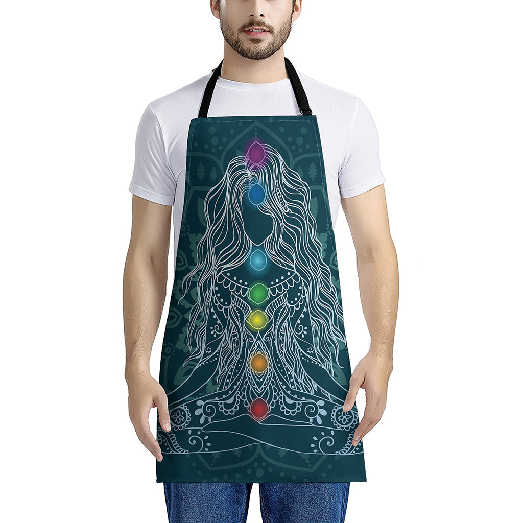 Bohemian Seven Chakras Print Apron