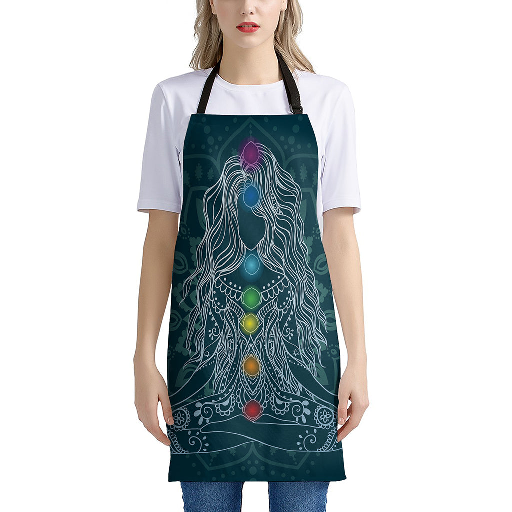 Bohemian Seven Chakras Print Apron