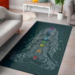 Bohemian Seven Chakras Print Area Rug