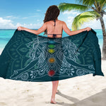 Bohemian Seven Chakras Print Beach Sarong Wrap